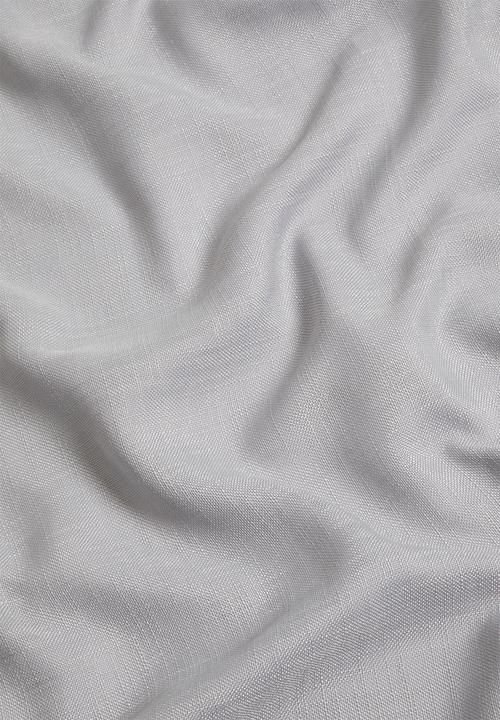 Sixth Floor - Slub lined taped curtain - grey