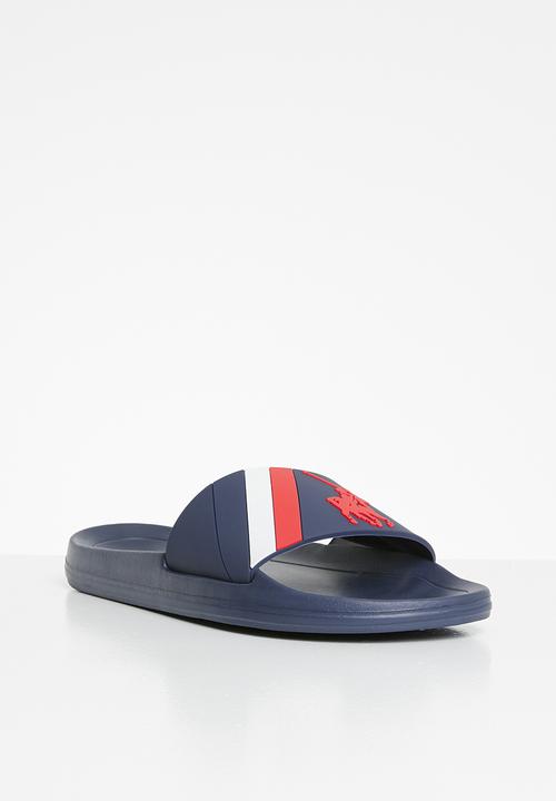POLO - Carl logo pool sandal - navy