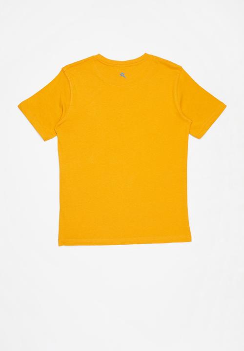 SOVIET - Boys short sleeve logo tee - yellow 