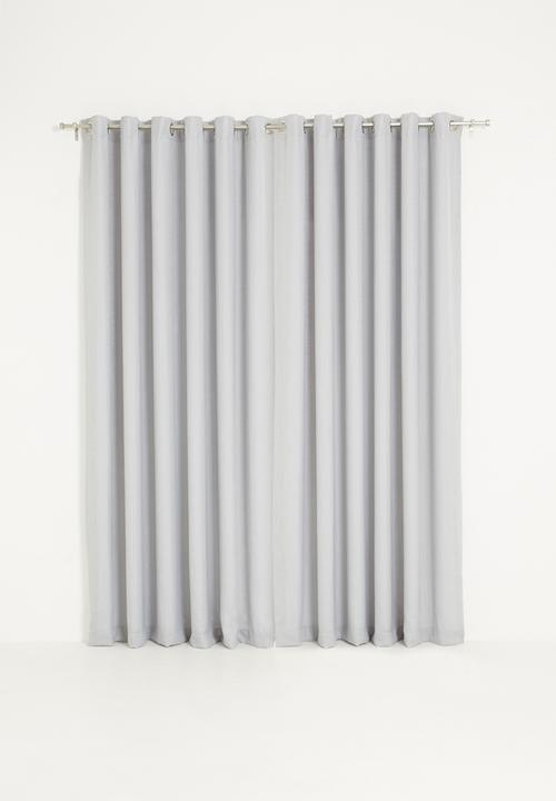 Sixth Floor - Slub lined eyelet curtain - grey