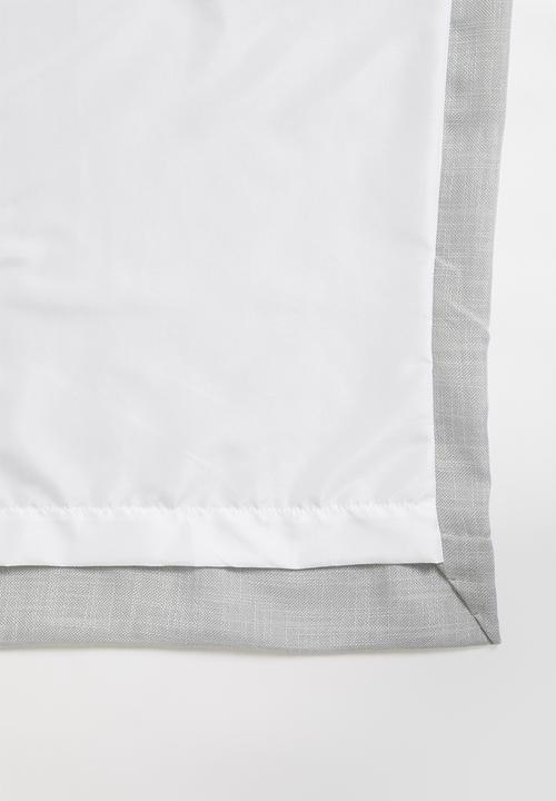 Sixth Floor - Slub lined eyelet curtain - grey