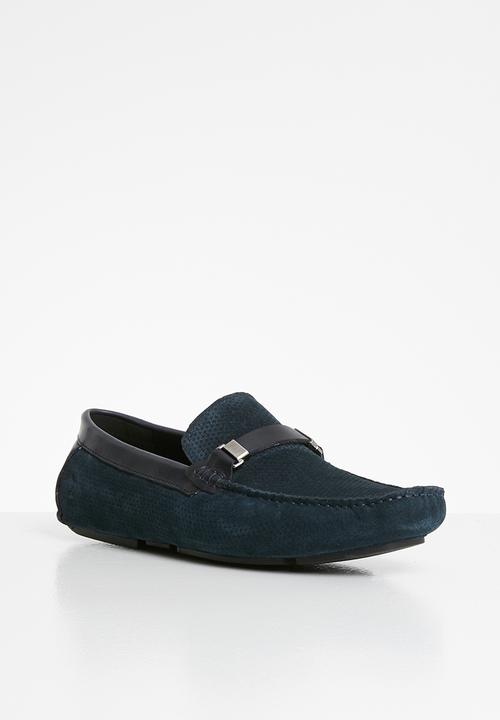 POLO - Kenneth strap suede driver - navy