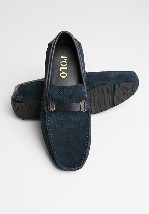 POLO - Kenneth strap suede driver - navy