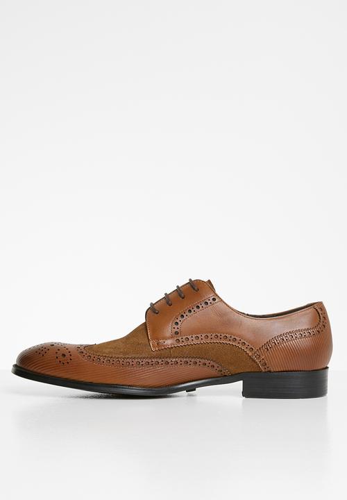 POLO - Paulo fashion wing-cap lace up - tan