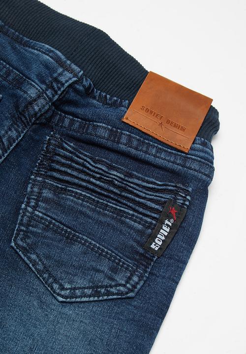 SOVIET - Boys denim short - blue 