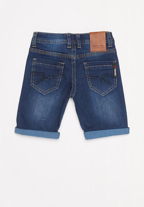 SOVIET - Boys denim short - blue 