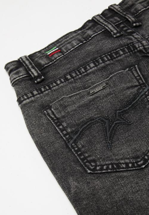 SOVIET - Boys denim short - grey
