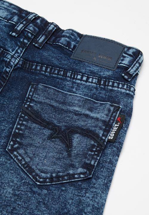 SOVIET - Boys denim short - blue