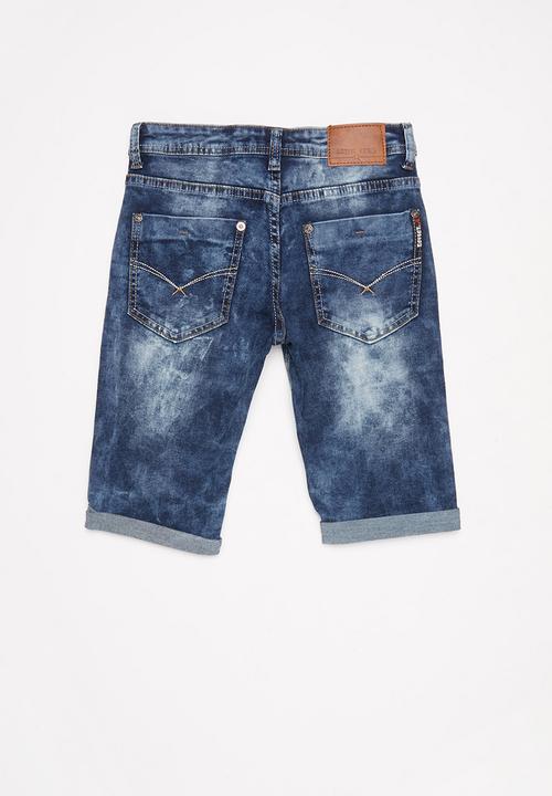 SOVIET - Boys denim short - blue 