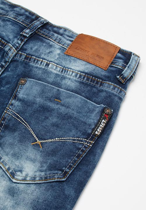 SOVIET - Boys denim short - blue 