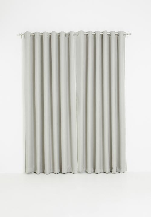 Sixth Floor - Metro self-lined eyelet curtain 2 pack - neutral