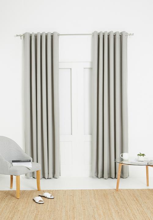 Sixth Floor - Metro self-lined eyelet curtain - natural