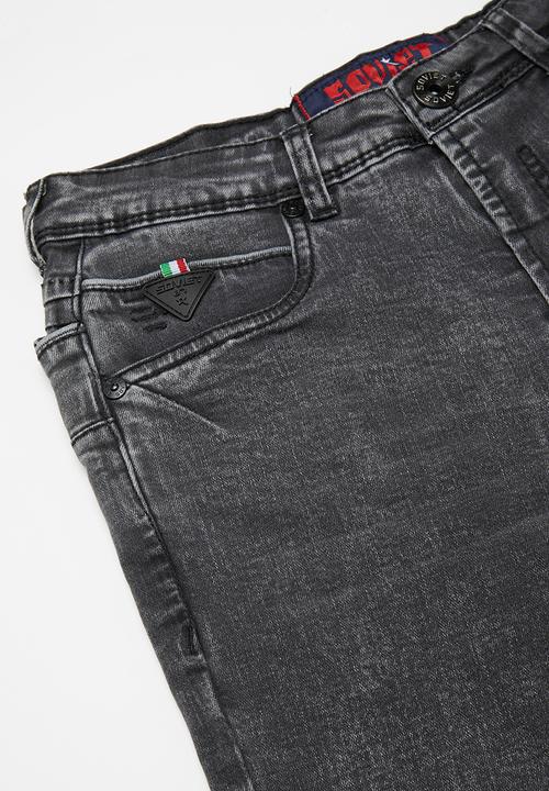 SOVIET - Boys skinny denim - charcoal