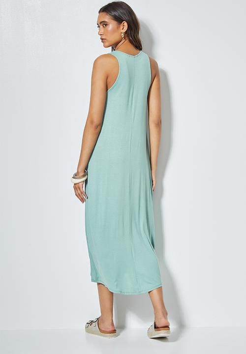 Superbalist - Trapeze vest dress - green