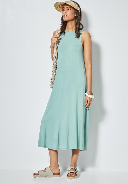 Superbalist - Trapeze vest dress - green