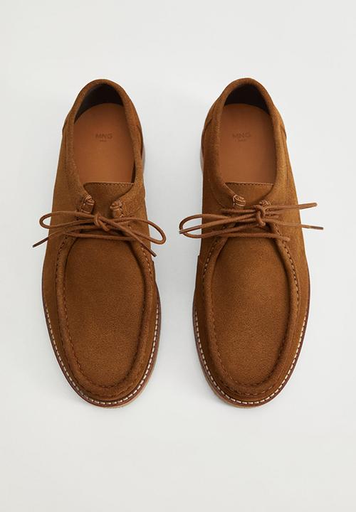 MANGO - Shoes wallabee - light brown