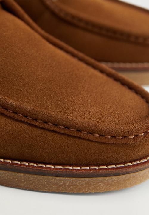 MANGO - Shoes wallabee - light brown