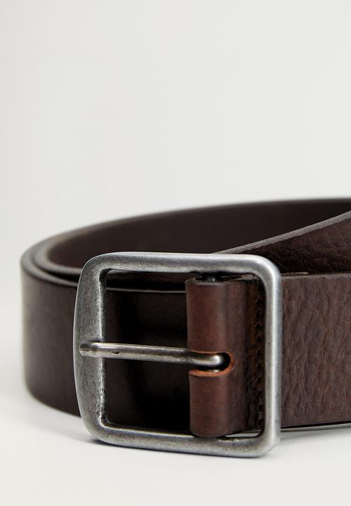 MANGO - Belt retro - brown