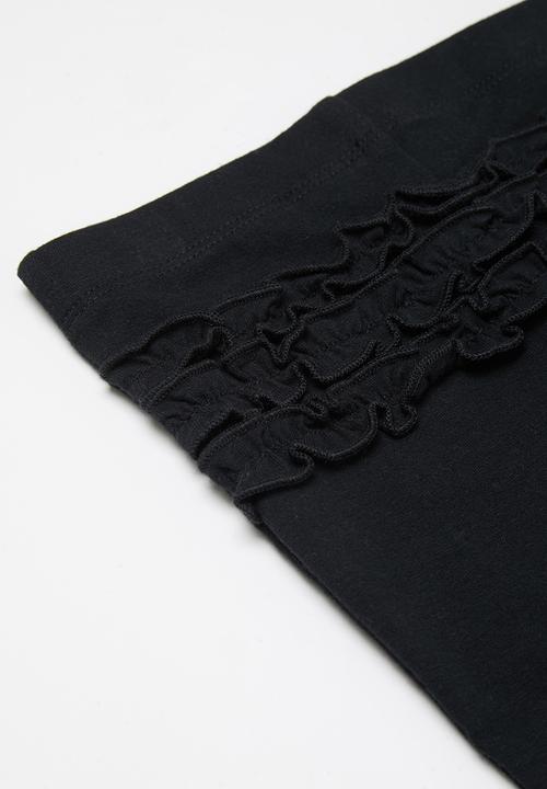 Cotton On - Quinn ruffle legging - black