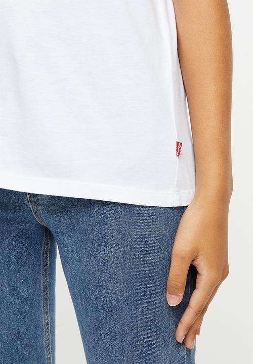 Levi’s® - The perfect tee box tab gradient fill - white