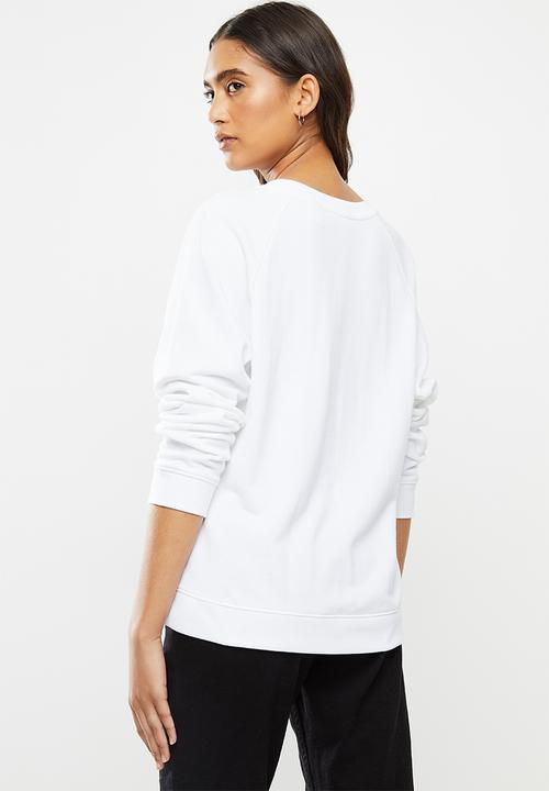 Levi’s® - Relaxed graphic crew fleece good batwing - white