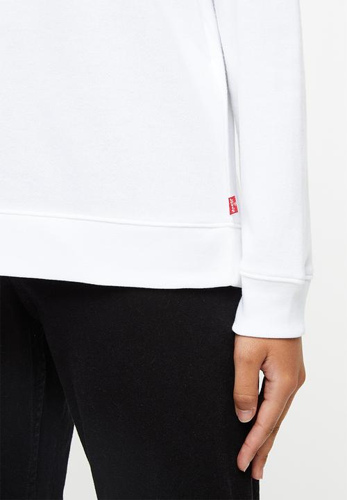 Levi’s® - Relaxed graphic crew fleece good batwing - white