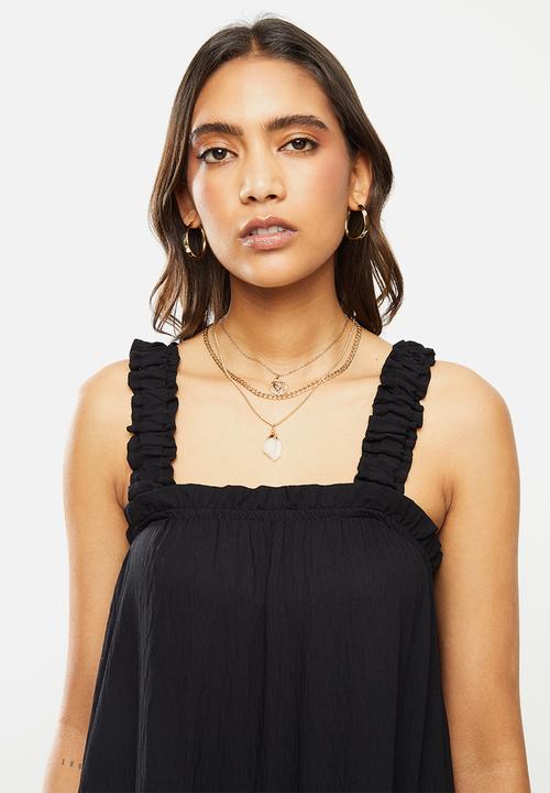 Me&B - Black tiered sundress - black 