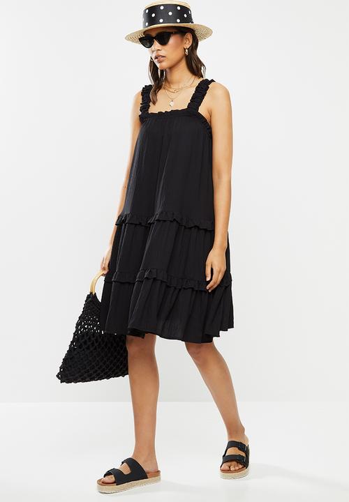 Me&B - Black tiered sundress - black 