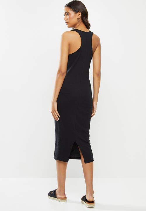 Me&B - Racer neck bodycon - black 
