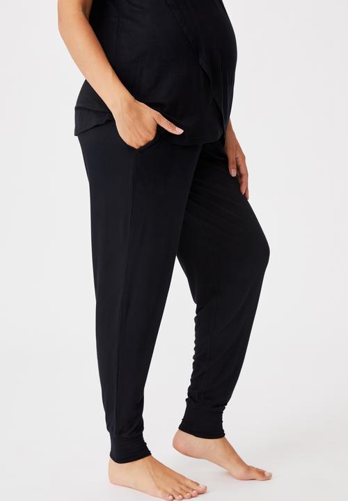 Cotton On - Sleep recovery maternity pant - black