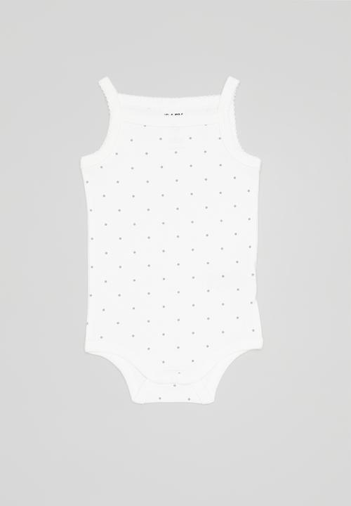 Cotton On - 4 pack picot trim singlet bubbysuit - multi