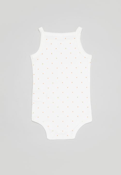 Cotton On - 4 pack picot trim singlet bubbysuit - multi