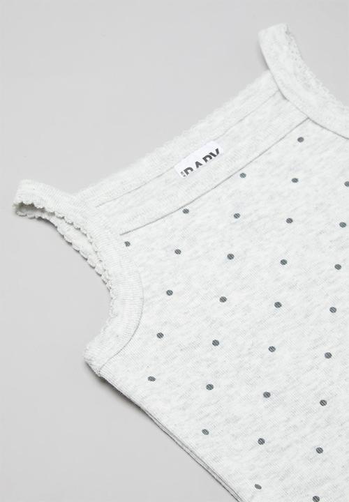 Cotton On - 4 pack picot trim singlet bubbysuit - multi