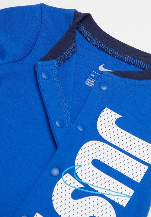 Nike - Nkb just do it footed coverall - game royal