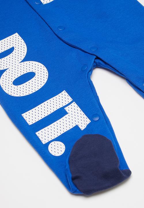 Nike - Nkb just do it footed coverall - game royal