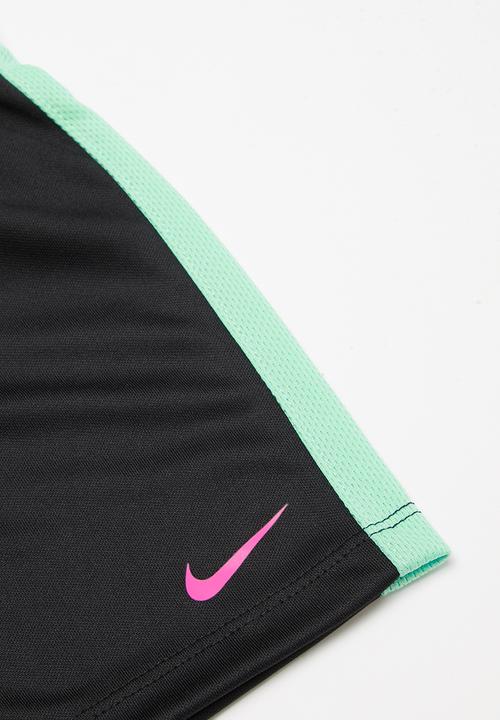 Nike - Nike boys just do it top & short set - black & green 