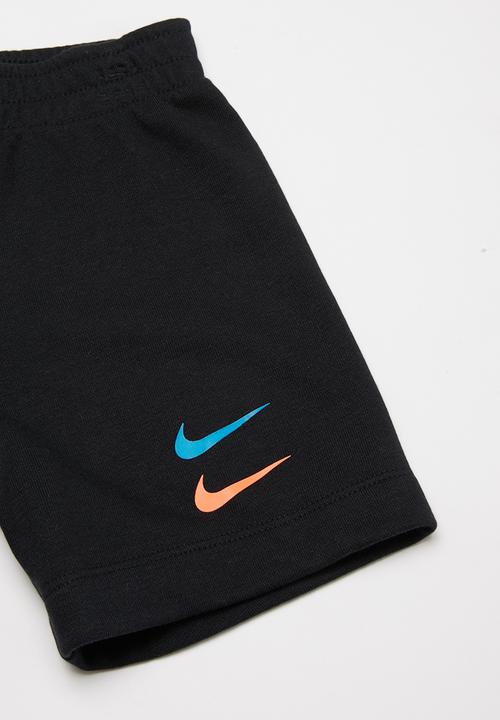Nike - Nkb nsw swoosh short set - black & yellow
