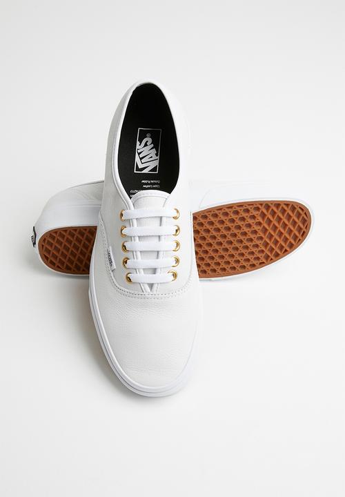 Vans - Ua authentic - (leather) true white/true white