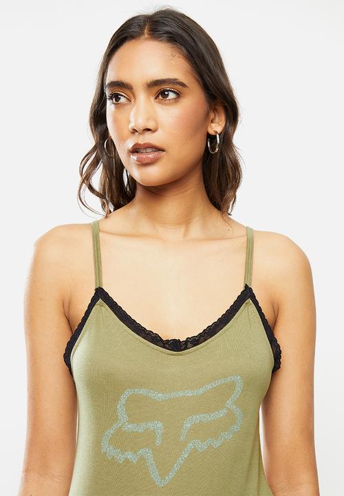 Fox - Die hard lace tank - olive