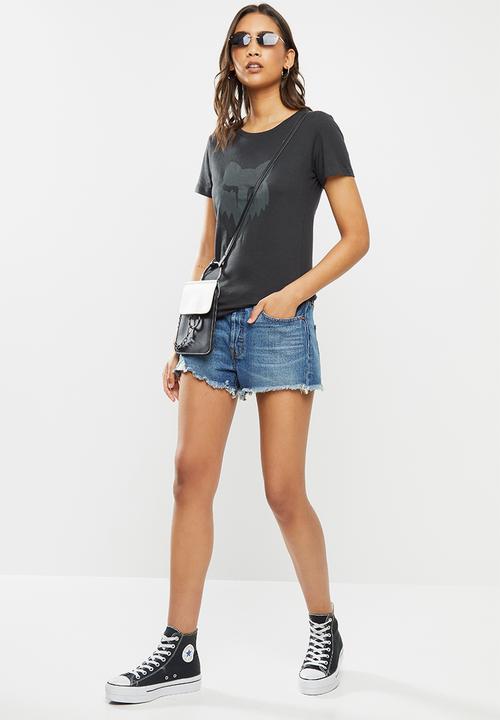 Fox - Real time crew short sleeve tee - black