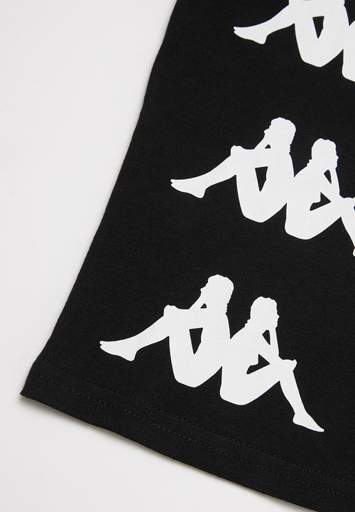 KAPPA - Authentic stardot tee - black & white