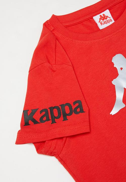 KAPPA - Authentic riter tee - red & black