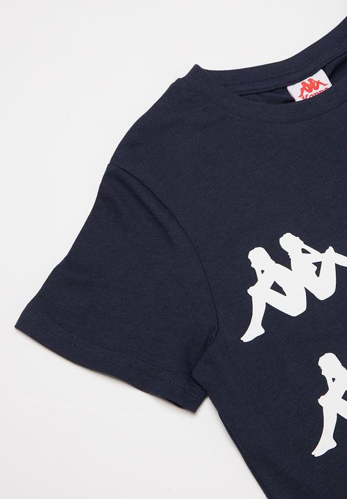 KAPPA - Authentic stardot tee - navy & white
