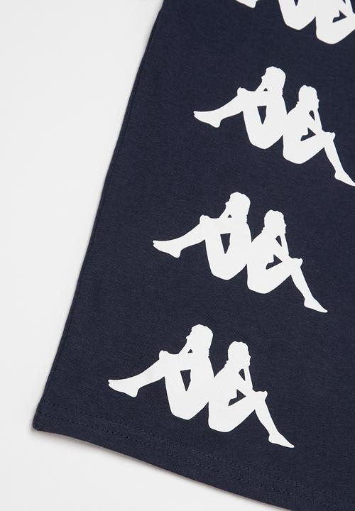 KAPPA - Authentic stardot tee - navy & white