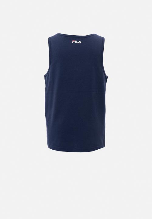 FILA - Biela tank - royal blue