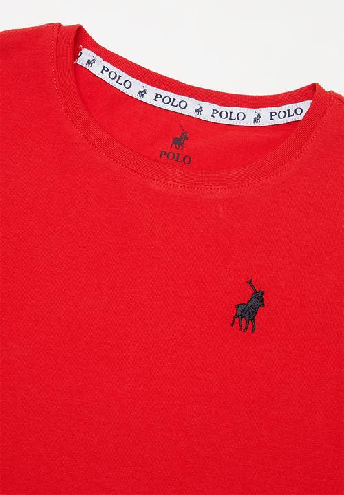 POLO - Girls kelly short sleeve tee - red