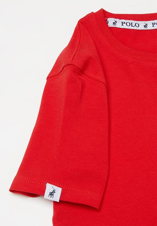 POLO - Girls kelly short sleeve tee - red