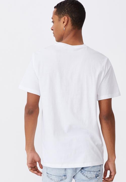 Cotton On - Tbar text t-shirt  - white