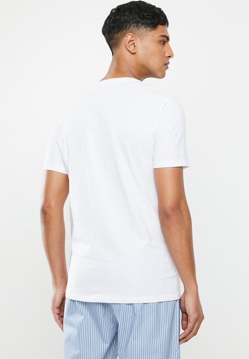 Superbalist - Scoop neck short sleeve sleep tee - white