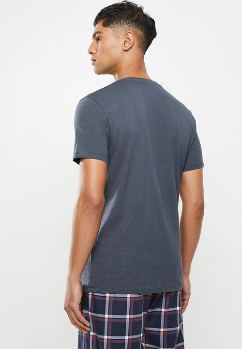 Superbalist - Scoop neck short sleeve sleep tee - navy